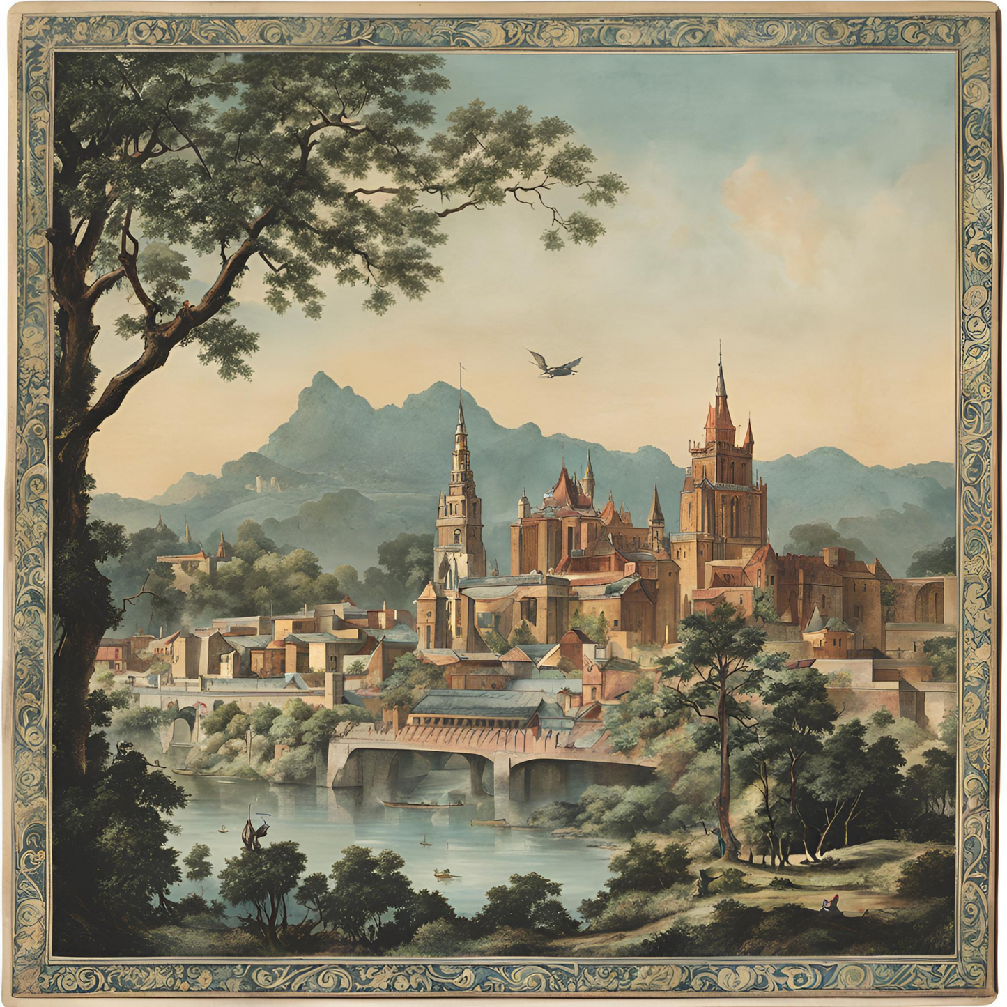 Post Card With Envelop - 50 Pcs