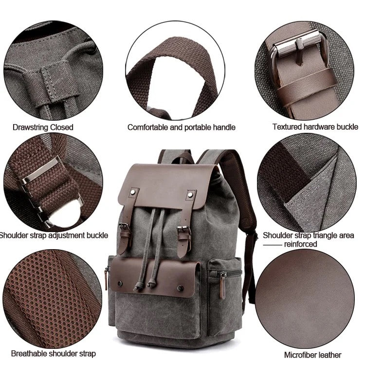 Vintage Leather Canvas