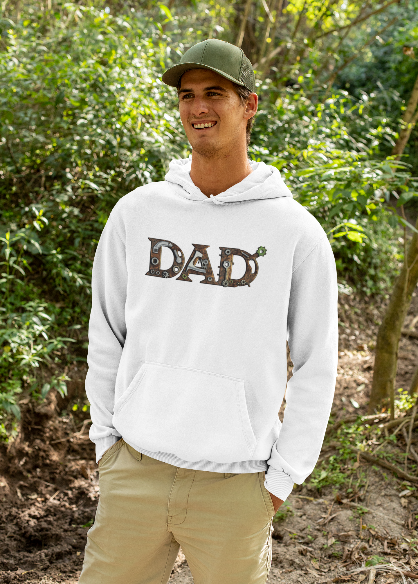 Unisex DAD Hoodie | White |