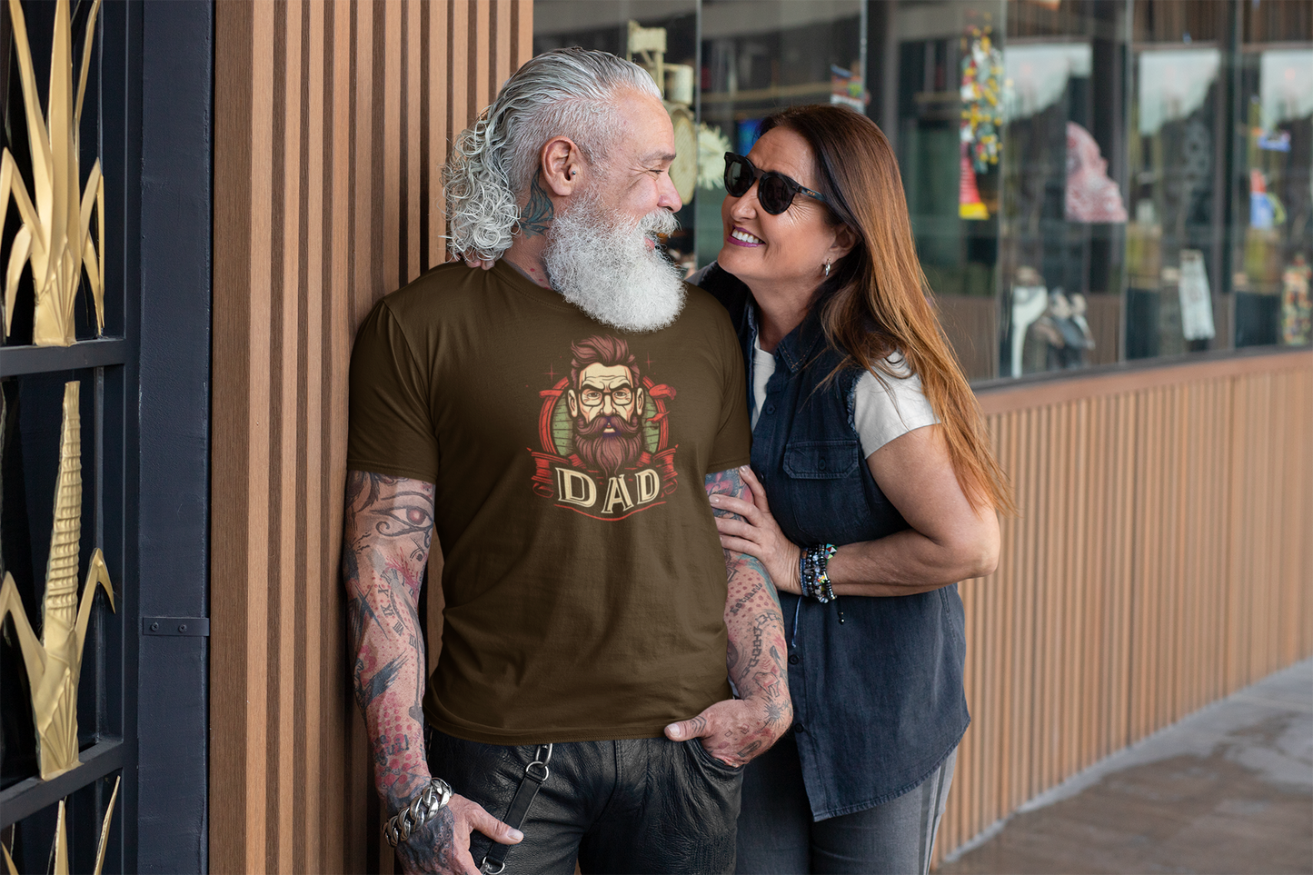 Unisex DAD T-Shirt | Coffee Brown |