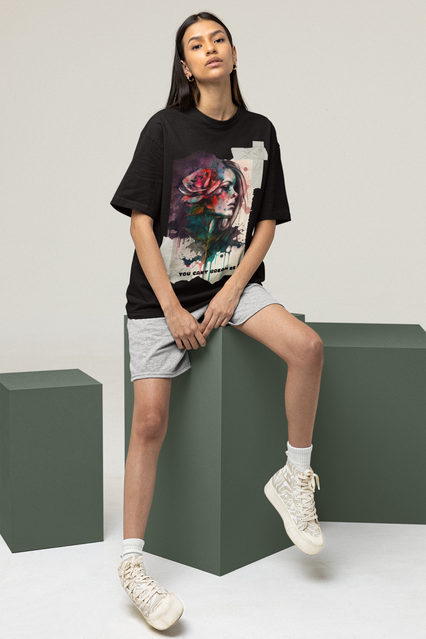 Women’s Oversized Tshirt | Black |
