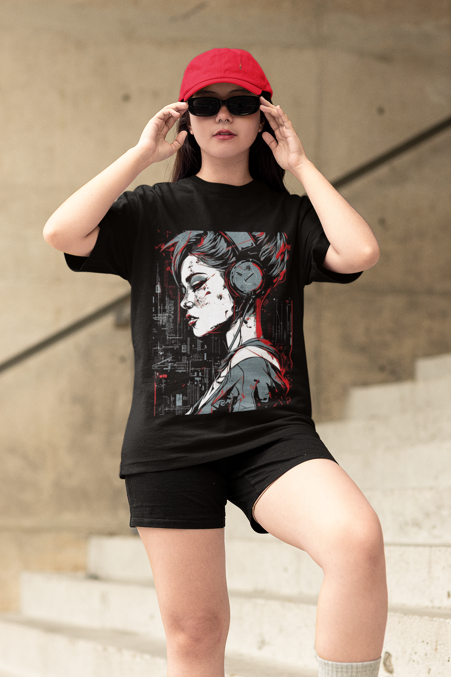 Unisex Drop-Shoulder T-Shirt | Black