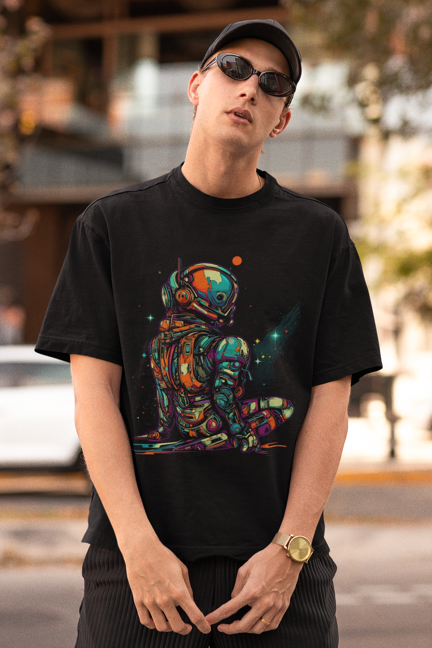 Men’s Oversized Tshirt | Black |