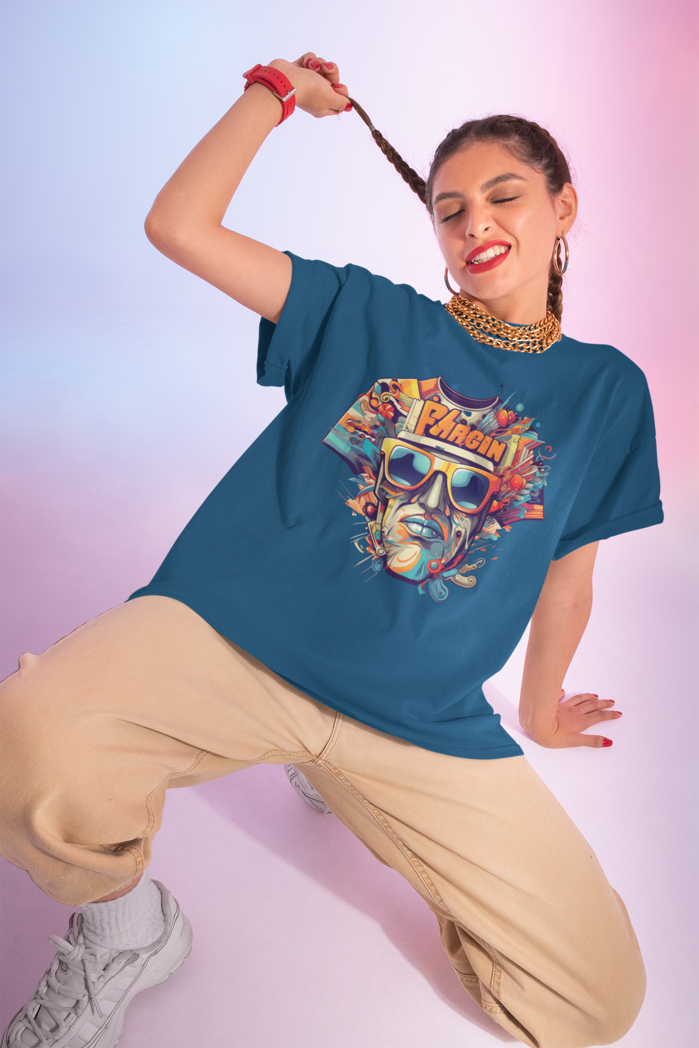 Unisex Oversized Tshirt | Petrol Blue |