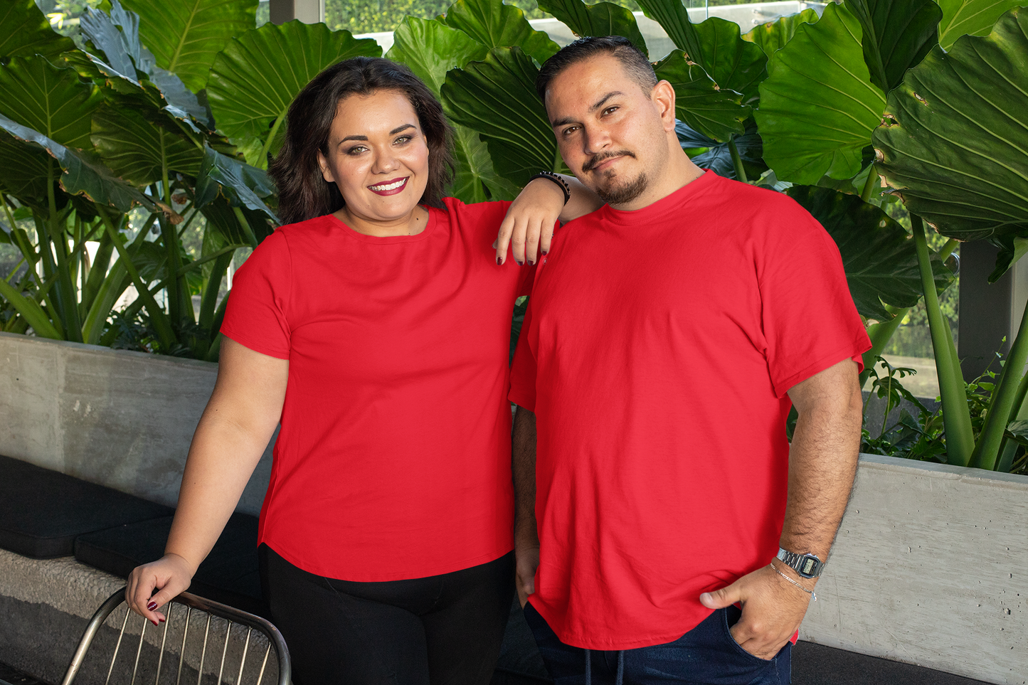 Unisex Plus Size Round Neck T-Shirt - ELDA