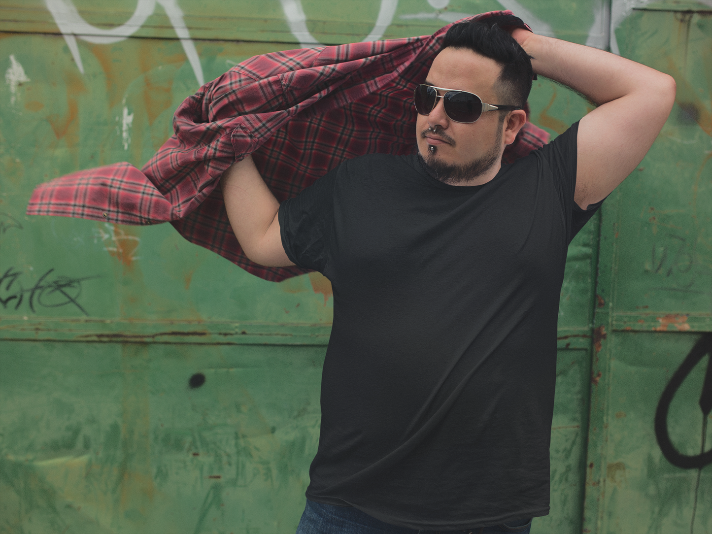 Unisex Plus Size Round Neck T-Shirt - ELDA