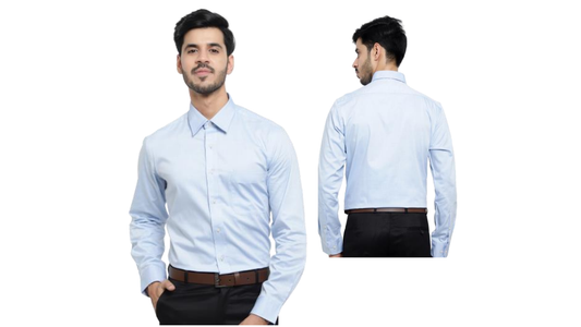Light Blue Formal Shirt Men's USISH0010