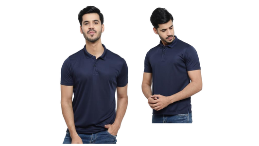 Dri-Fit Polo T-Shirt - Navy Blue - FMITS7002