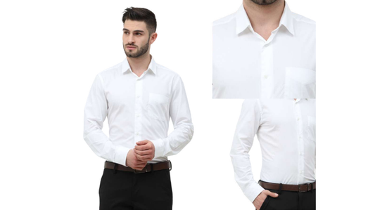 White Formal Shirt Men's